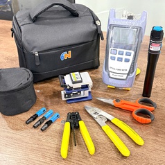 Bộ dụng cụ làm quang ACT-TK07 chính hãng Ancomteck : máy đo công suất quang,dao cắt quang... 