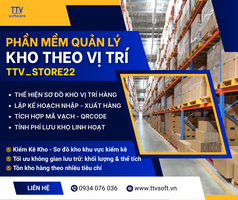 Phần mềm quản lý kho theo vị trí sơ đồ TTV Store Barcode 