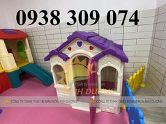 Nhà chơi cổ tích mầm non, nhà chòi cổ tích, nhà cổ tích nhựa 
