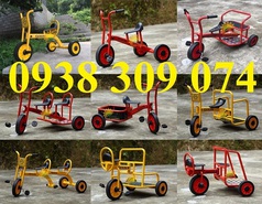 Xe đạp 3 bánh đơn mầm non, Xe đạp 3 bánh đôi mầm non 