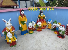 Tượng cổ tích bạch tuyết, tượng cô tấm, tượng con hươu 
