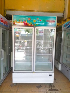 Tủ mát 2 cánh thương hiệu herocool dung tích 1200 lít hàng mới nguyên kiện 