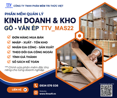 Phần mềm kinh doanh, gia công và kho gỗ nguyên liệu, ván ép, pallet 