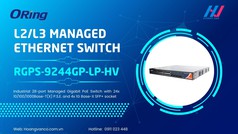 RGPS-R9244GP -LP   Bộ chuyển mạch Layer-3 Gigabit PoE Ethernet chuẩn công nghiệp 