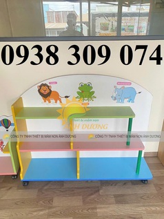 Kệ góc mầm non, kệ cá nhân mầm non, kệ xây dựng mầm non 