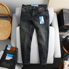 Quần jean Jacobs Cole slim co giãn nhẹ màu BLUE 93 