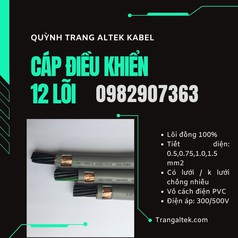 Cáp Điều Khiển 12 Lõi phân phối Hà Nội, Đà Nẵng, TP HCM 