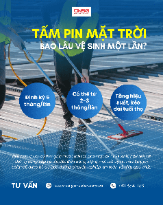 Tấm pin mặt trời bao lâu nên vệ sinh một lần 