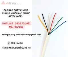 Cáp Báo Cháy không chống nhiễu 6 0.22mm  Altek Kabel 