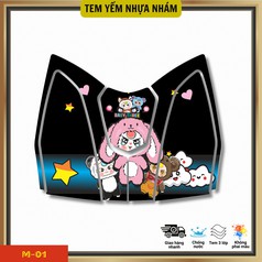 Vario 160 dán tem hoạt hình nhựa nhám   Mẫu hot 2025 không thể bỏ lỡ 