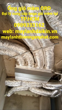 Ống gió mềm có bảo ôn ORD vật liệu thiết yếu lắp đặt nhiều công trình ống gió 