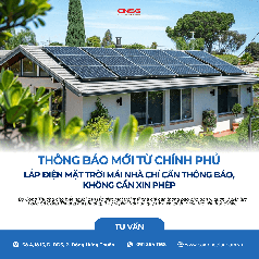 Lắp điện mặt trời mái nhà không cần giấy phép từ Chính phủ 