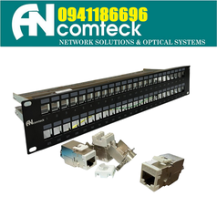Thanh đấu nối mạng 48 cổng 2U Cat6 FTP mã ACT-48S2U, ACT-S6A-001 chính hãng ANCOMTECK 