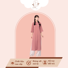 Áo dài tay lỡ màu trơn đơn giản 