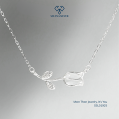 Dây Chuyền Bạc S925 Selena Silver Hoa Tulip SSL02003 