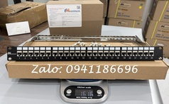 Thanh đấu nối mạng Patch panel 24 cổng Cat6A FTP mã ACT-24S1U, ACT-S6A-001 chính hãng ANCOMTECK 