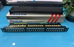 Thanh đấu nối Patch Panel 24 cổng Cat6 STP 1U PicoLink PL-S1U24-C6 