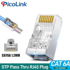 Hạt mạng Cat6A FTP Xuyên thấu, PicoLink PL-XT19166AS 