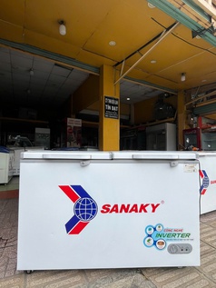 Thanh lý tủ đông inverter hiệu sanaky 2 nắp mở  dung tích tổng 560l mới 90 