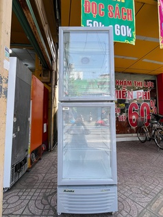 Thanh lý tủ mát alaska 2 cánh trên dưới -dung tích tổng 450l- model:lc-743db -mới 90 
