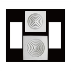 Miệng gió vuông tròn xoay 104A 