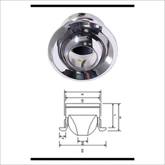 Cửa gió Jetball chất liệu Inox-304 D200 
