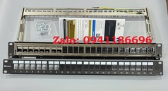 Chuyên phân phối Thanh đấu nối mạng 1U 24 port CAT6 UTP hãng Ancomteck mã ACT-24S1U, ACT-6U-88 