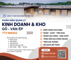 Cơ hội giảm phí cài đặt phần mềm quản lý kinh doanh Gỗ, Ván ép 