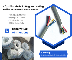 Cáp điều khiển không lưới chống nhiễu 6x1.5 Altek Kabel phân phối toàn quốc   Đà Nẵng 