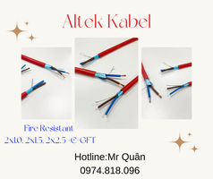NCC: Cáp chống cháy chống nhiễu 2 lõi   Altek Kabel 
