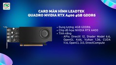 Card Màn Hình Leadtek NVIDIA RTX A400 4GB GDDR6   Giải Pháp Đồ Họa Chuyên Nghiệp Cho Workstation 