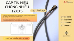 Cáp tín hiệu 12 lõi dùng cho tủ điện   Sẵn kho TP.HCM, Bình Dương, Đồng Nai, Long An...