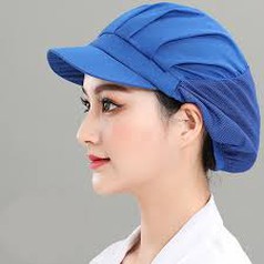 Nón Đầu Bếp Xếp Ly Màu Trắng Có Đai Điều Chỉnh Kích Thước Hiện Đại   MNDB0023 