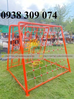 Thang leo dây trẻ em bằng sắt AD,thang leo vận động mầm non 