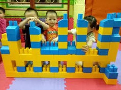 Bộ đồ chơi ghép các hình khối bằng nhựa Loại TO KHủng 