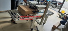 Máy dán băng keo thùng carton, máy dán thùng mặt trên mặt dưới, máy dán thùng bán tự động 