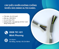 Cáp điều khiển không chống nhiễu 8x0.5mm    Giá tốt, chất lượng ổn định cho hệ thống công...