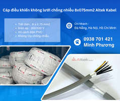 Cáp điều khiển không chống nhiễu 8x0.75mm    Lựa chọn tối ưu cho hệ thống điều khiển 