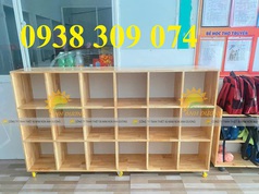Tủ balo mầm non mẫu giáo, tủ đựng cặp dép mẫu giáo 