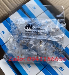 Phân phối Hạt mạng Cat6 UTP ANCOMTECK AC-US6-P100, chân sole đồng rãnh to 