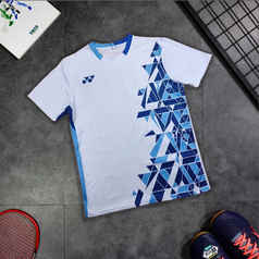 Áo cầu lông Yonex A218 nam   Trắng xanh: Thiết kế hiện đại, tối ưu hiệu suất thi đấu...
