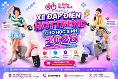 Xe Đạp Điện Hottrend Cho Học Sinh   Xu Hướng 2026 Không Thể Bỏ Qua 