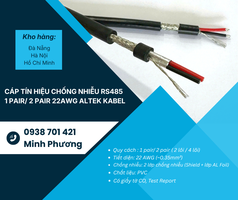 Cáp tín hiệu chống nhiễu RS485 1 Pair/ 2 Pair 22AWG   Giá tốt, sẵn kho, giao nhanh 