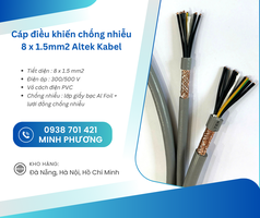 Cáp điều khiển chống nhiễu 8x1.5mm  Altek Kabel   Giải pháp truyền tín hiệu ổn định 