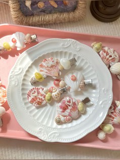 Kẹp Tóc Vỏ Sò Tuna Aesthetic Xu Hướng Mùa Hè 2026. 