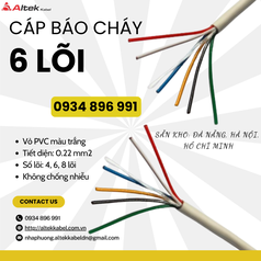 Cáp Báo Cháy Altek Kabel 6x0.22mm  Sẵn Kho Quận 6, TP.HCM 