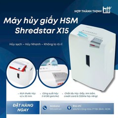 Máy hủy giấy HSM Shredstar X15 