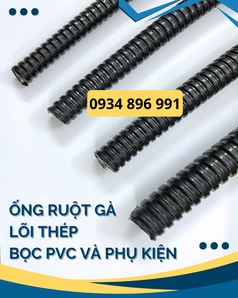 Ống Ruột Gà Lõi Thép Phi 20   Đầy Đủ Đầu Nối   Giao Nhanh Quảng Bình, Quảng...