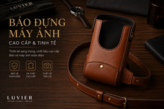 Bao Đựng Máy Ảnh Da Cao Cấp   Bảo Vệ Thiết Bị Theo Phong Cách Tinh Tế 