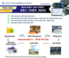 Phần mềm quản lý mua bán   kho Sắt   Thép   Inox 